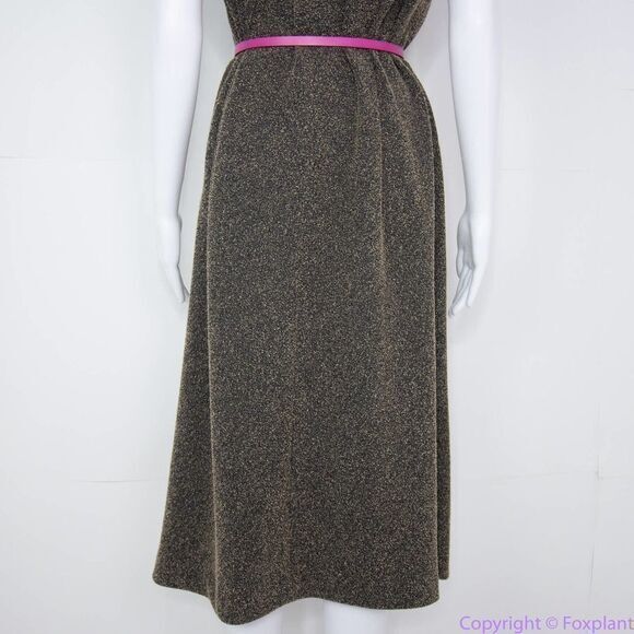 Vintage Leslie Fay scoop neck sleeveless midi dress, size 16 - Picture 6 of 15